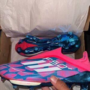 Adidas F50+ Soccer Cleats - Pink and Blue